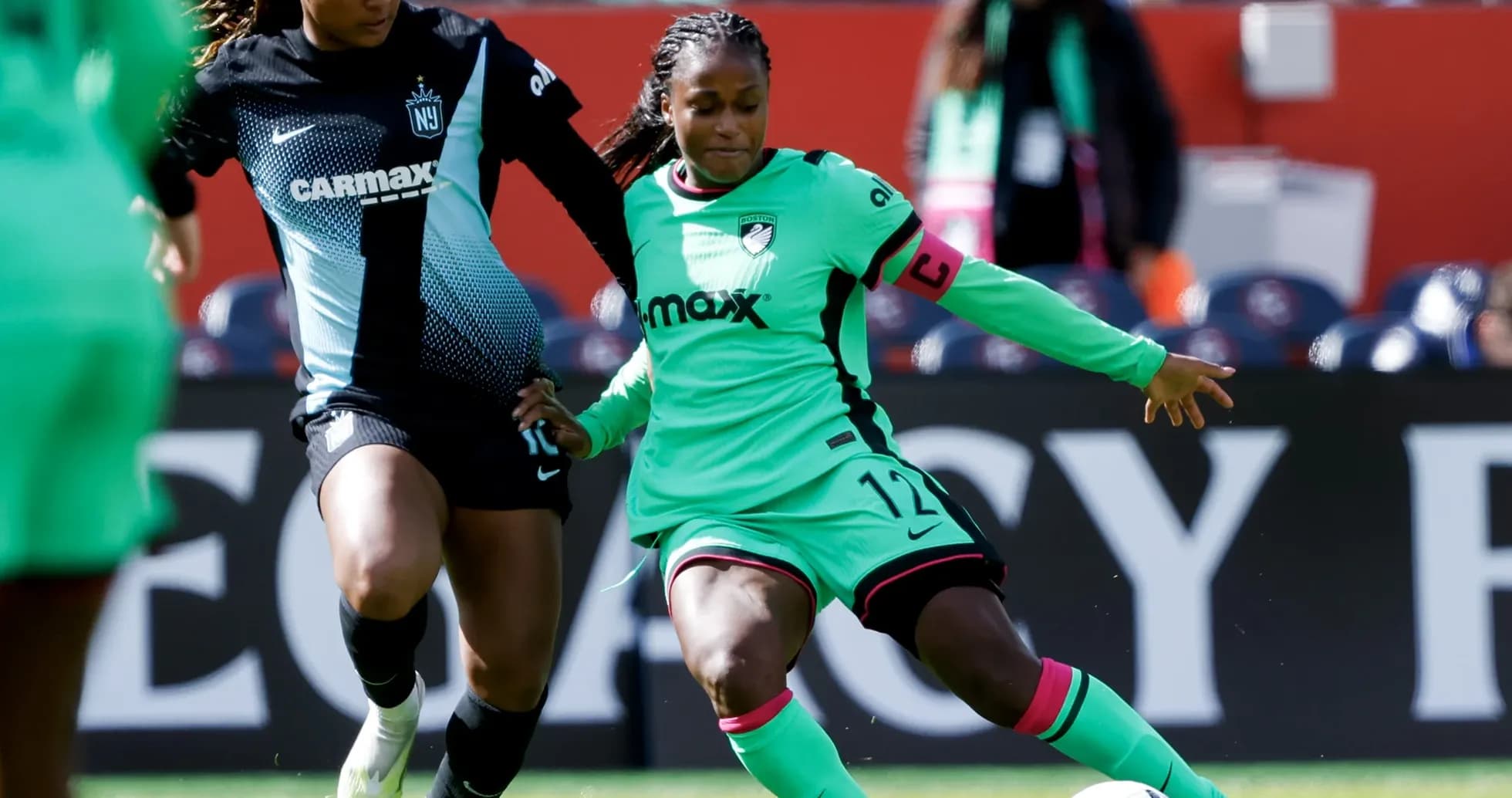 Jugadora de Gotham FC contra Houston Dash