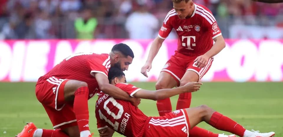 Jugadores de Bayern Múnich celebrando un gol