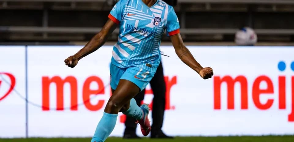 Jugadora del Chicago Red Stars celebrando un gol