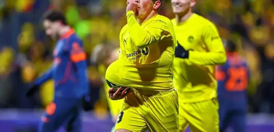 Jugador de Borussia Dortmund celebrando un gol