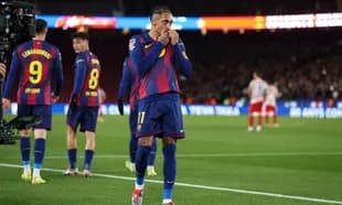 Jugador de Barcelona celebrando un gol