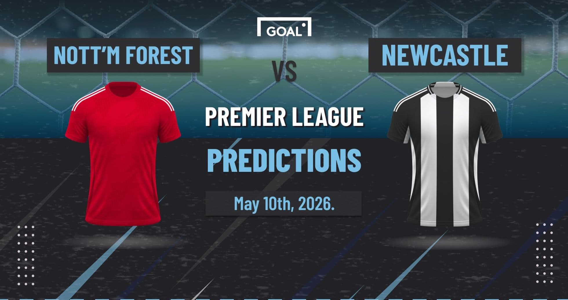 Camisetas de Nott'm Forest y Newcastle para partido