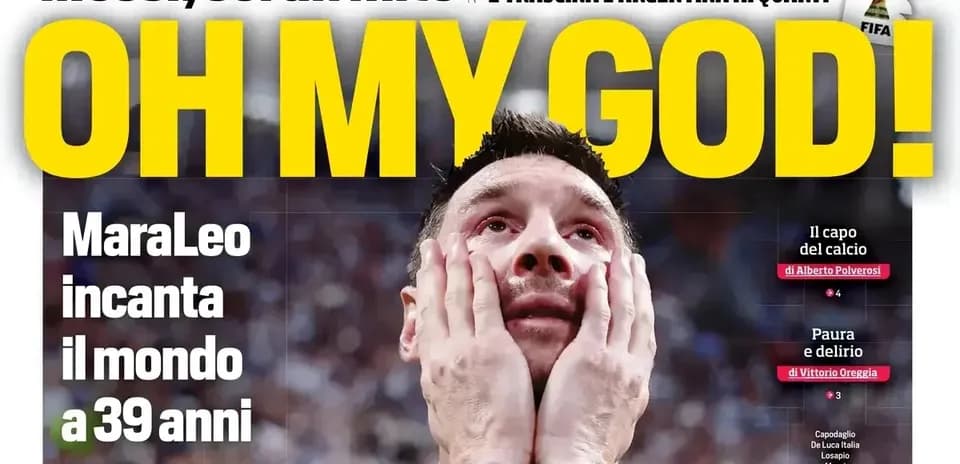 Lionel Messi with hands on face after match