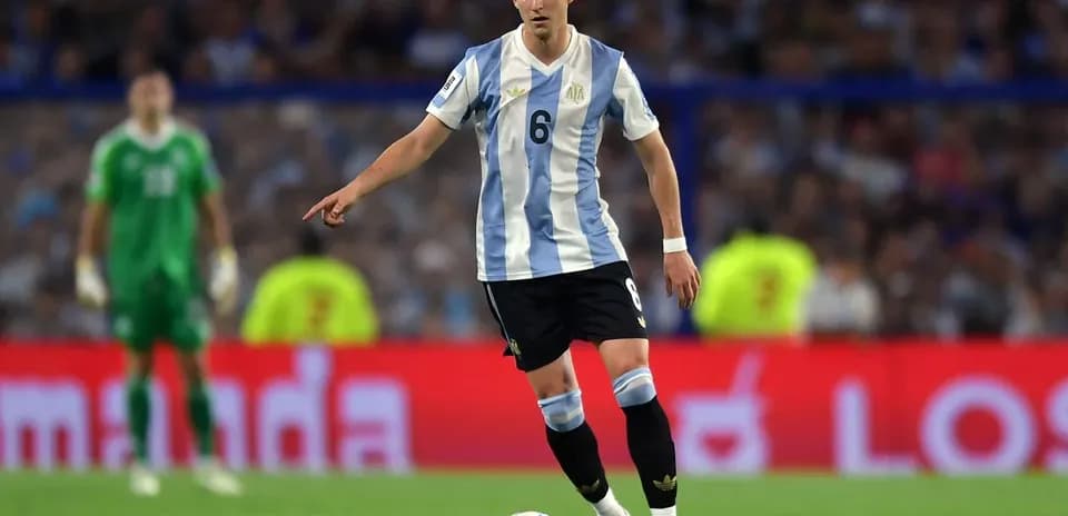 Jugador de Argentina en acción durante un partido