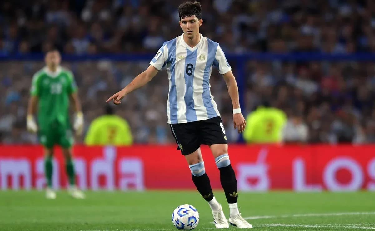 Jugador de Argentina en acción durante un partido