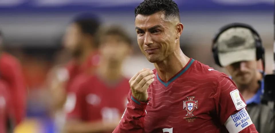 Cristiano Ronaldo durante un partido con Portugal