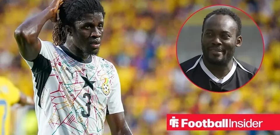 Jugador de Ghana en el campo durante un partido