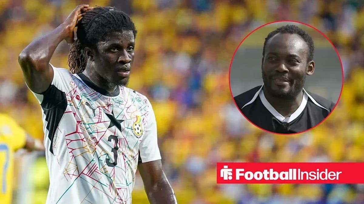Jugador de Ghana en el campo durante un partido