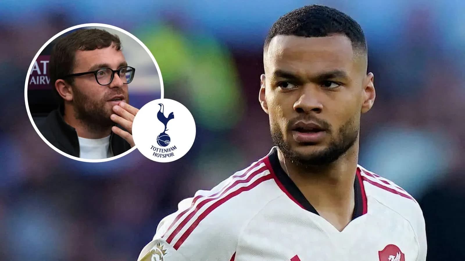 Jugador en acción con logo de Tottenham Hotspur