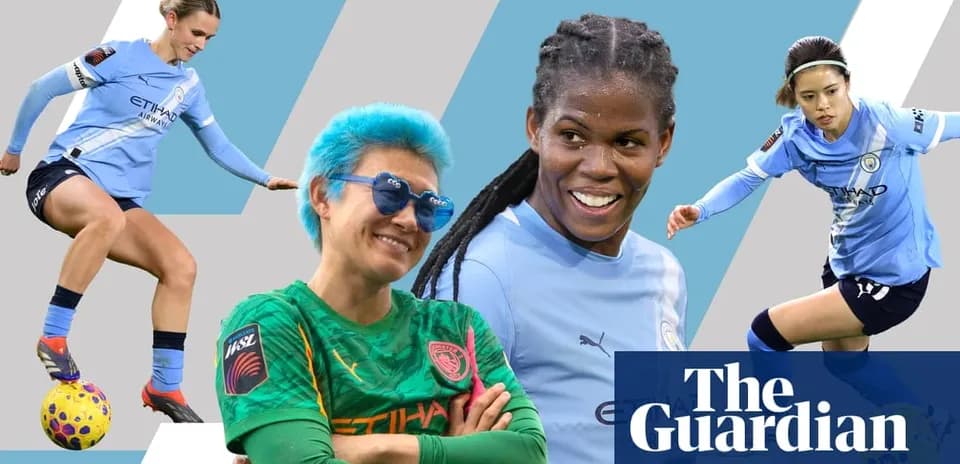 Jugadoras de Manchester City en varias acciones deportivas