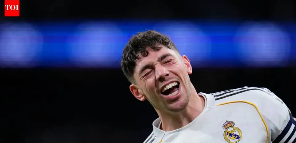 Jugador de Real Madrid celebrando en el campo