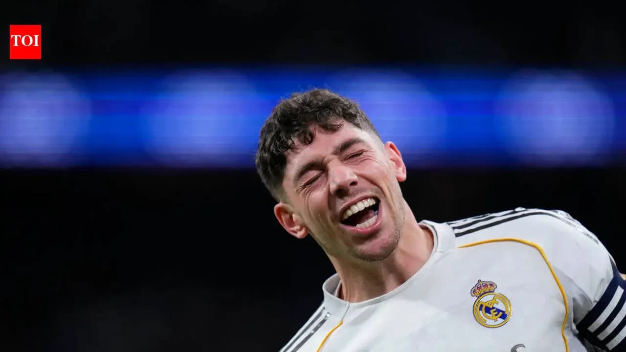 Jugador de Real Madrid celebrando en el campo