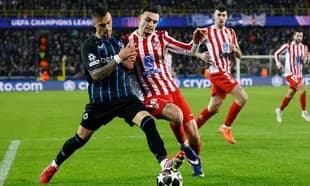 Club Brugge empata 3-3 ante Atletico Madrid en la UEFA Champions League