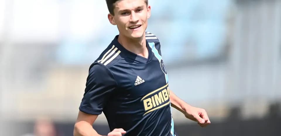Jugador de Philadelphia Union II celebrando un gol