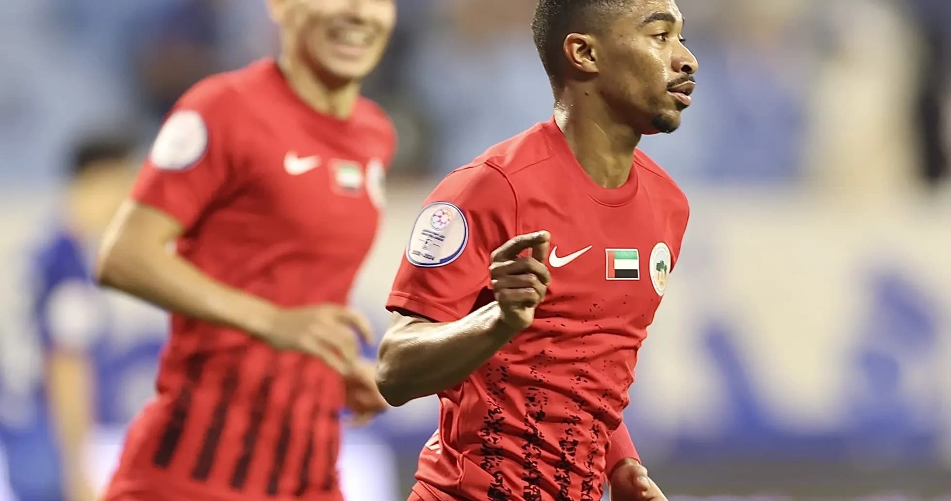 Jugadores de Al Sharjah U23 celebrando un gol