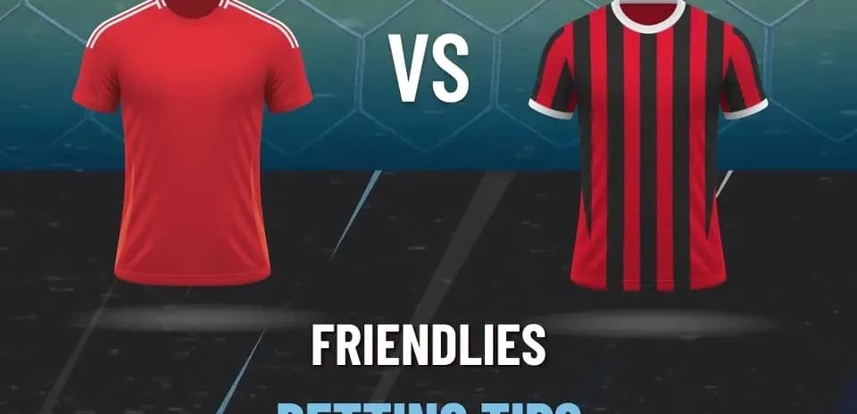 Camisetas de equipos de fútbol en partido amistoso