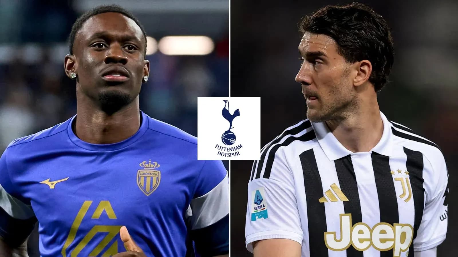 Jugadores de AS Monaco y Juventus en primer plano