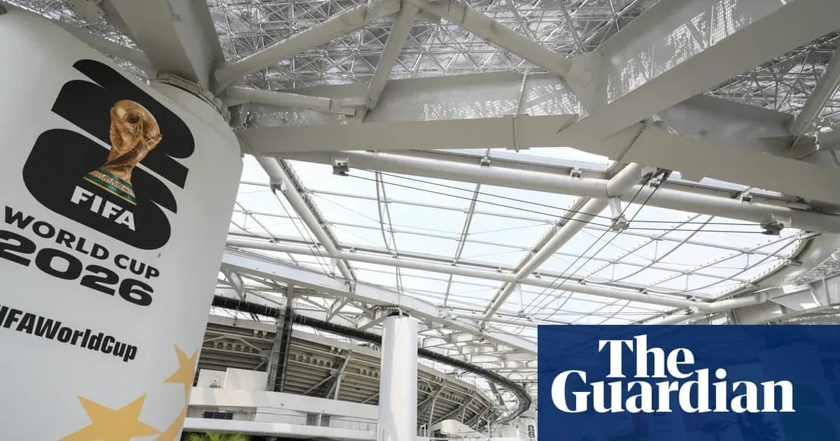 Estructura del estadio con logo de Copa Mundial FIFA 2026