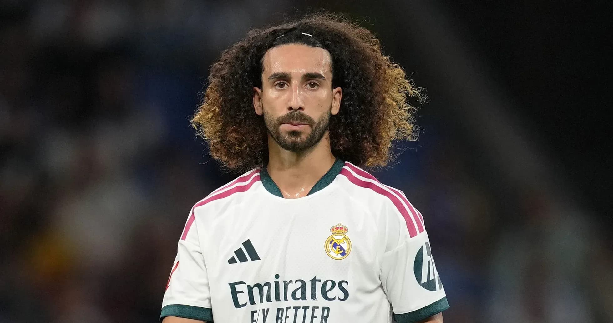 Jugador de Real Madrid en el campo durante el partido