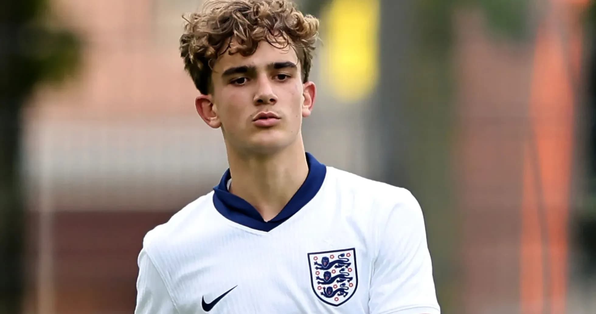 Jugador de Inglaterra en uniforme durante entrenamiento