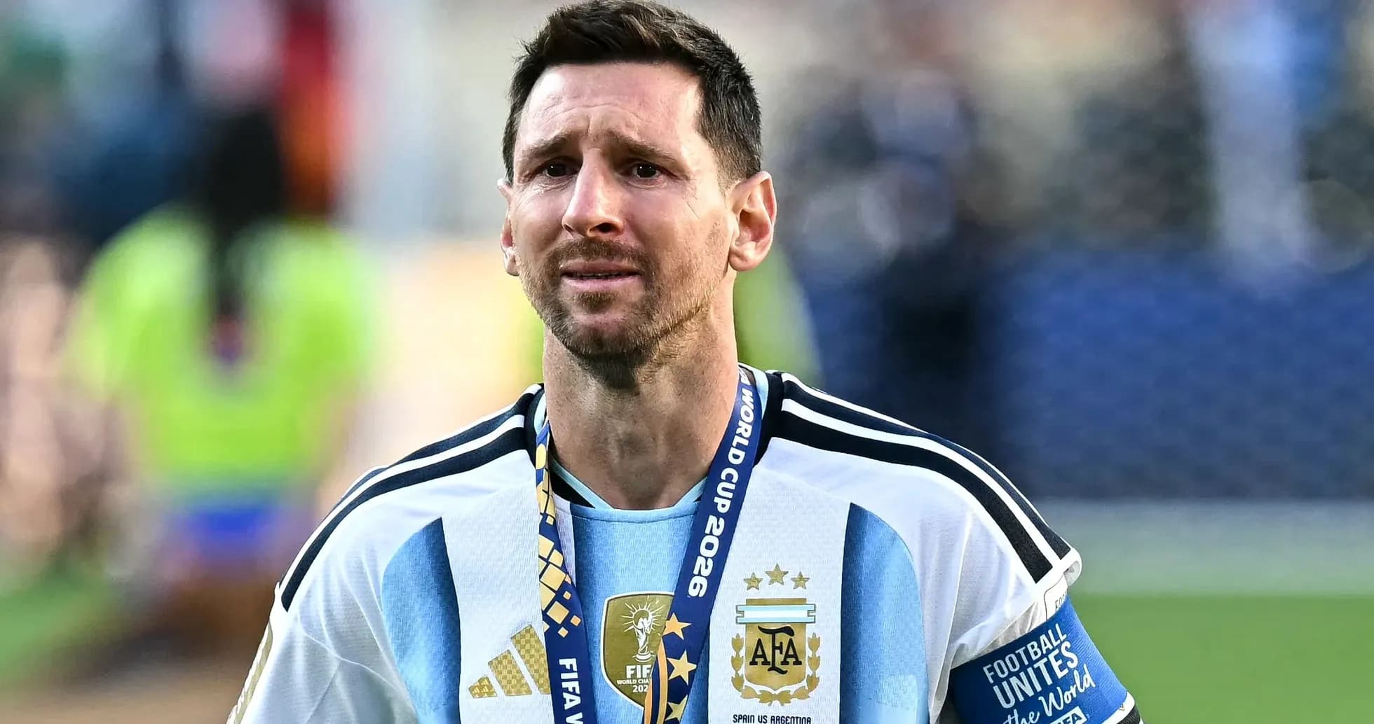 Lionel Messi con medalla después del Mundial 2026