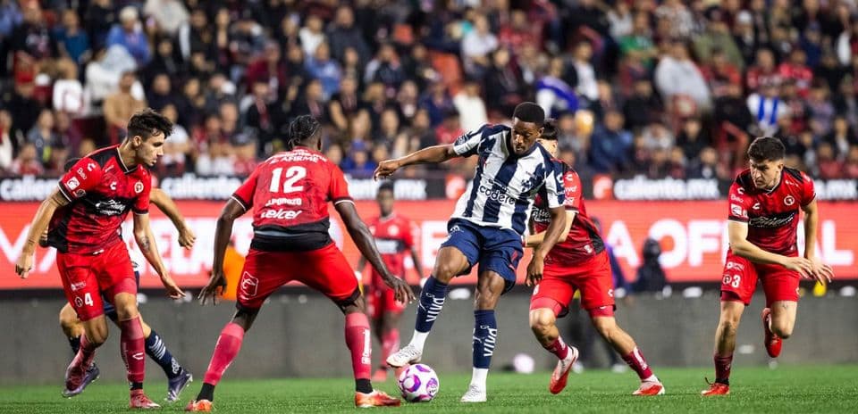 Monterrey y Club Tijuana empatan 2-2 en la Liga MX.jpg