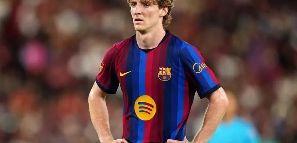 Jugador de Barcelona en campo durante partido