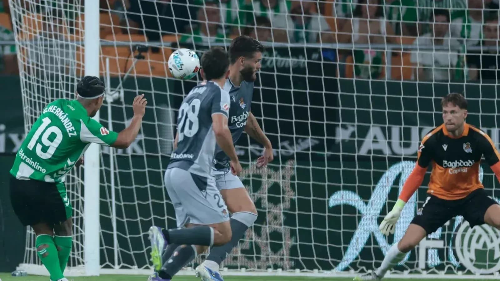 Gol de Real Betis contra Real Sociedad