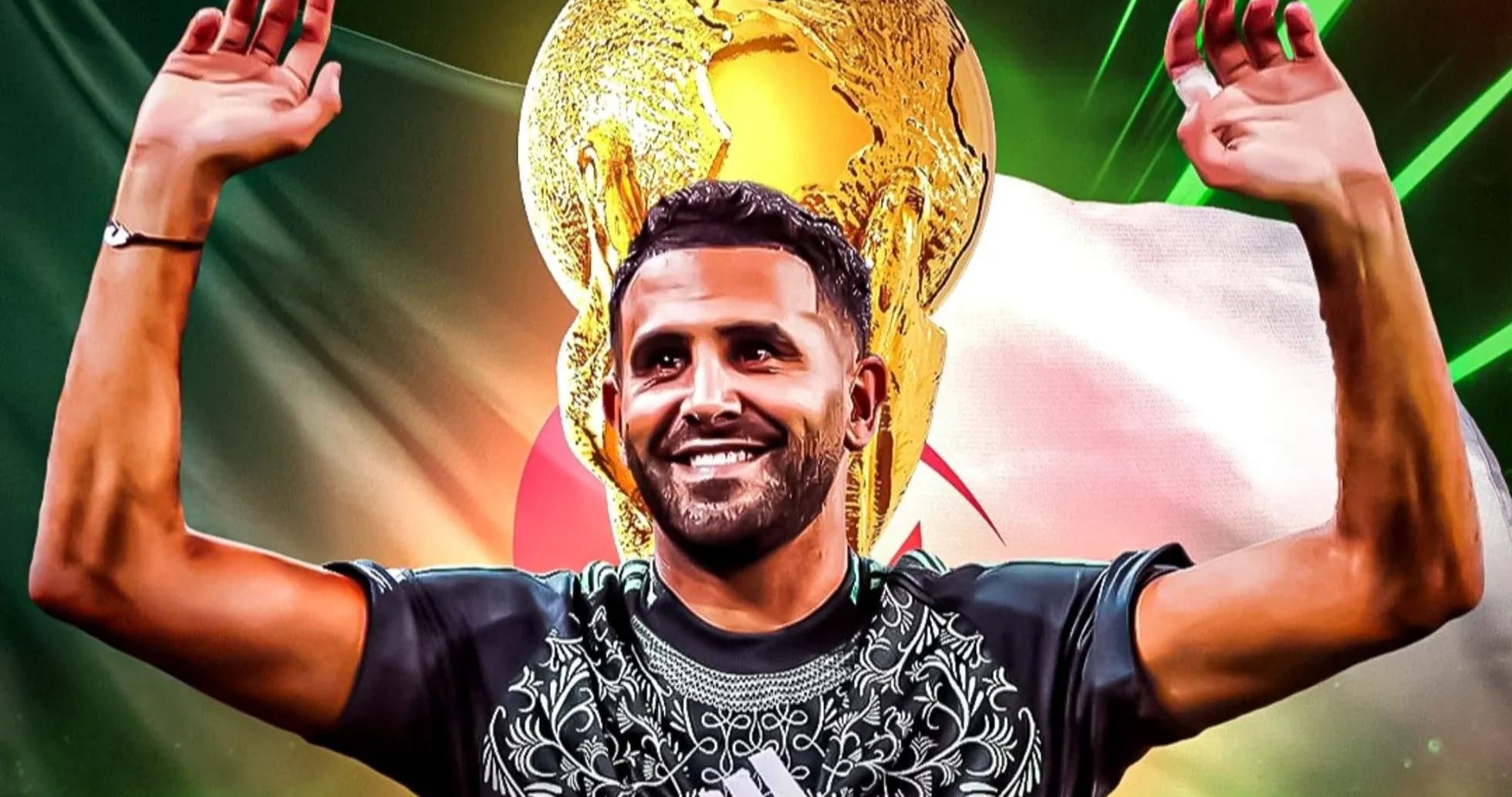 Jugador levantando trofeo de la Copa del Mundo