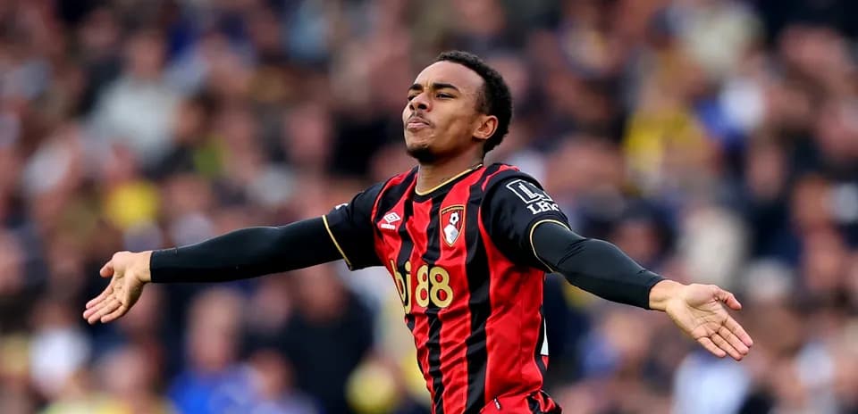 Jugador de Bournemouth celebrando un gol