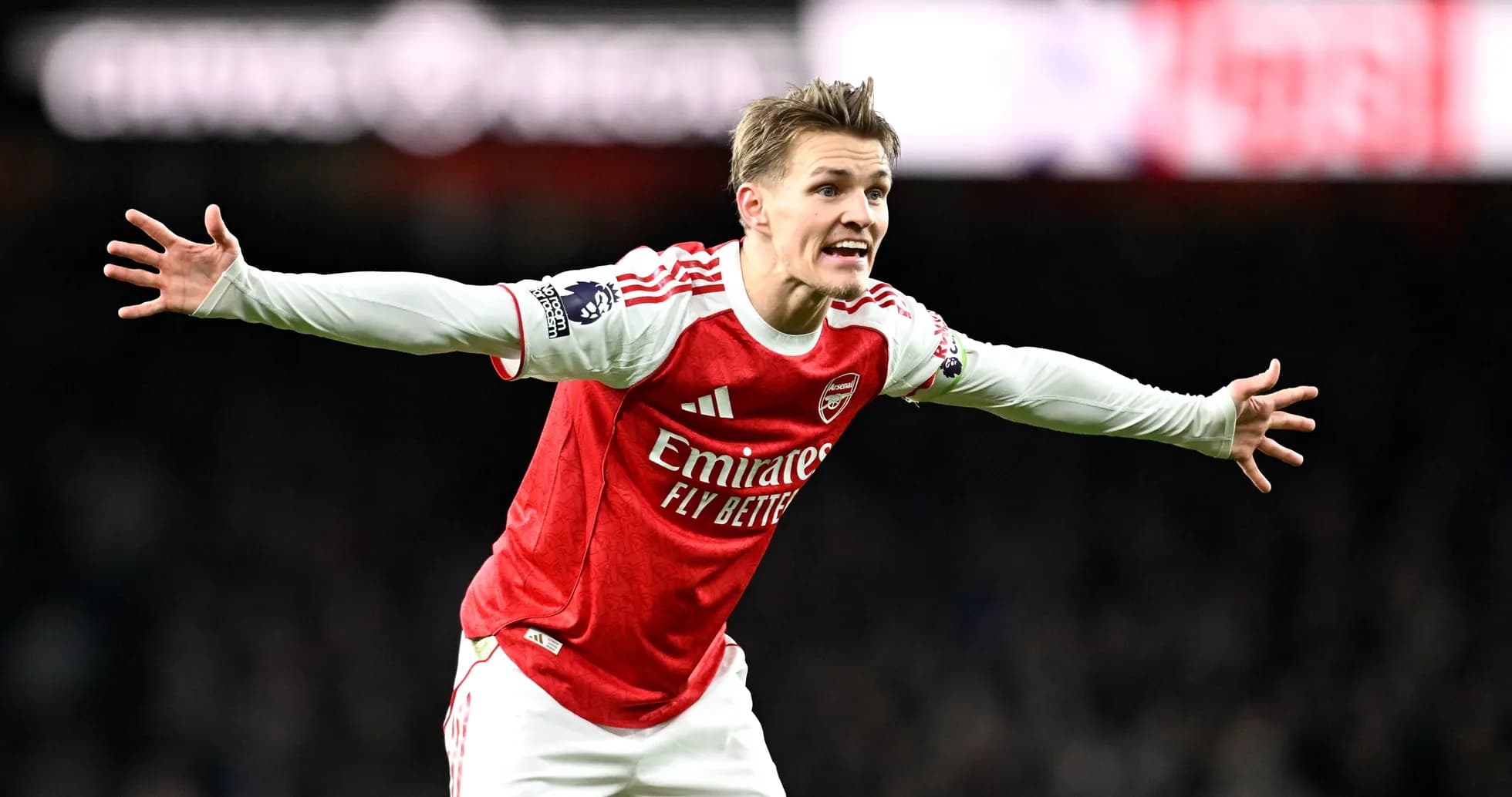 Jugador del Arsenal celebrando un gol