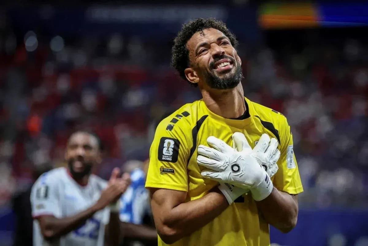 Portero celebrando después de un partido