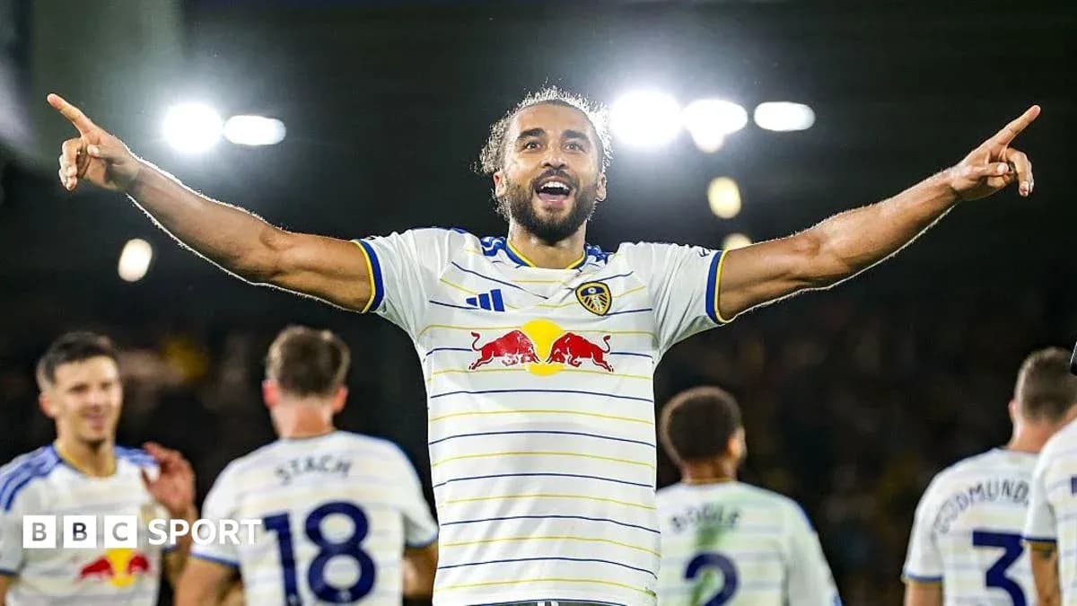Jugador de Leeds United celebrando un gol