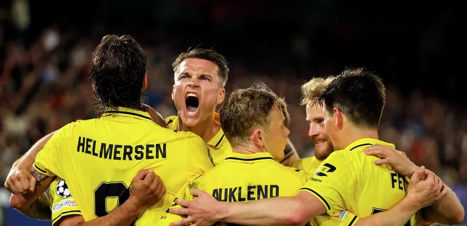 Jugadores de Borussia Dortmund celebrando un gol