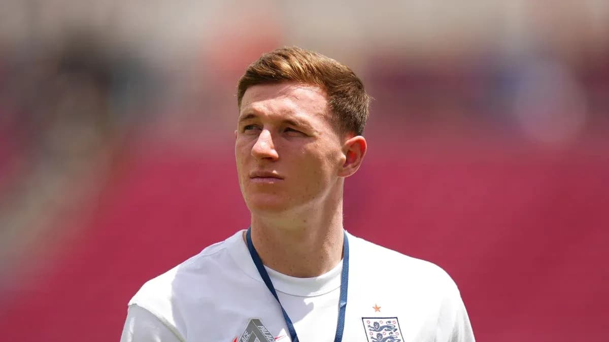 Jugador de Inglaterra en el campo antes del partido