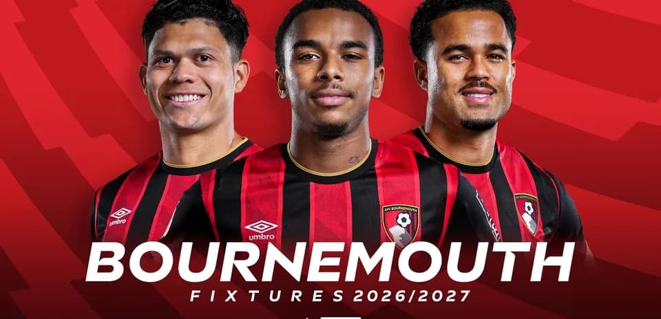 Jugadores de Bournemouth con uniforme de equipo