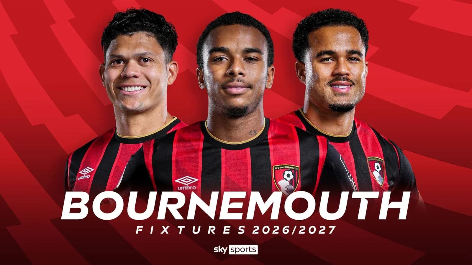 Jugadores de Bournemouth con uniforme de equipo