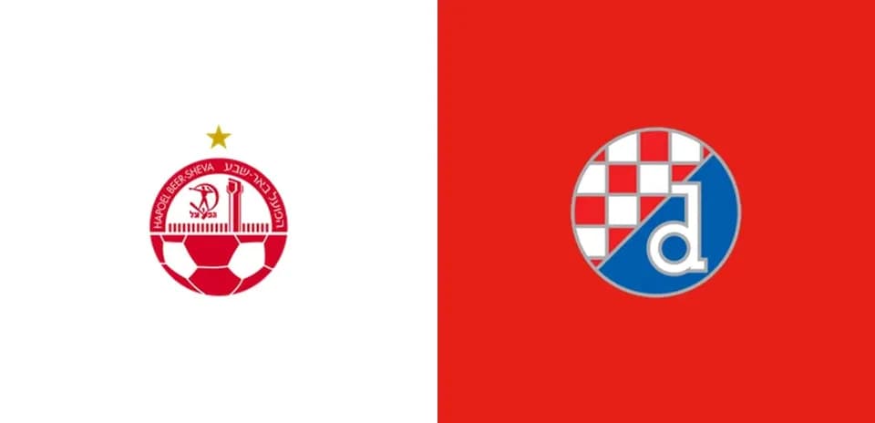 Logos de Hapoel Beer Sheva y Dinamo Zagreb