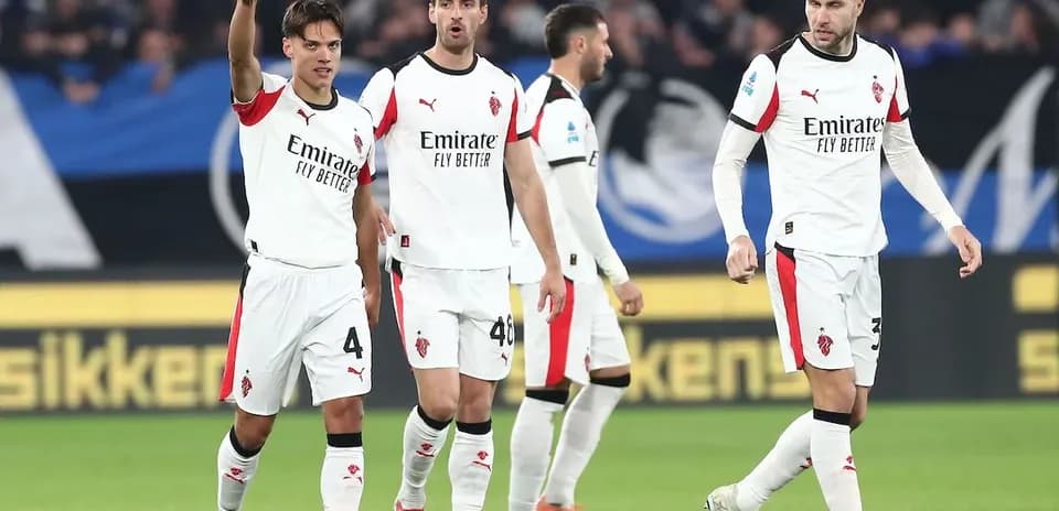 Jugadores del AC Milan en celebración