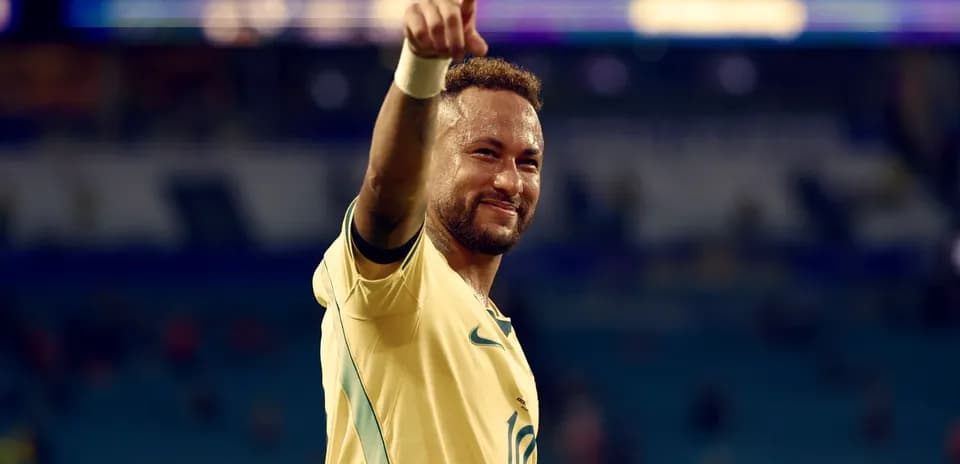Jugador levantando el dedo tras el partido