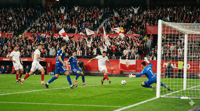 Sevilla brilla con victoria contundente sobre Oviedo en La Liga.webp