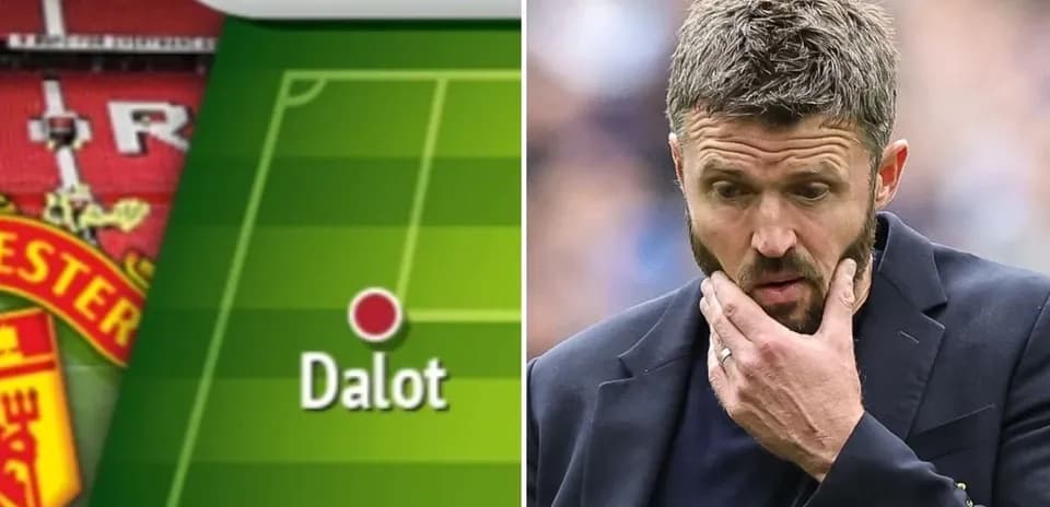 Formación de Manchester United con Dalot destacado