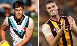 Jugadores de AFL en acción durante un partido