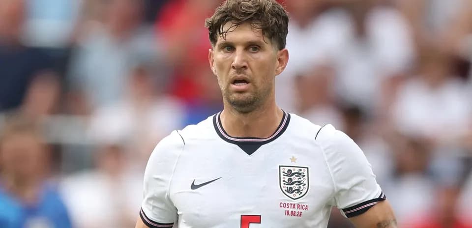 Jugador de Inglaterra en el campo durante el partido