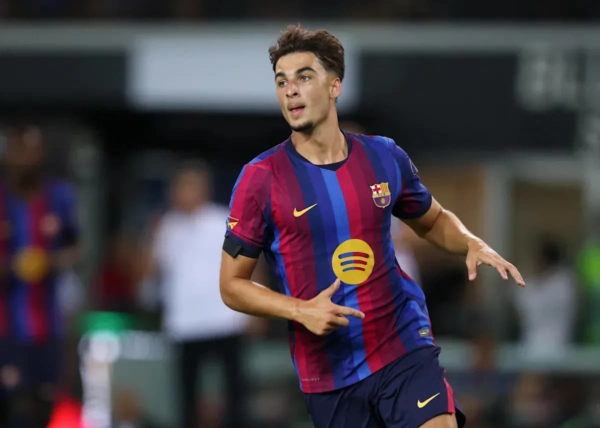 Jugador de Barcelona celebrando un gol en el partido