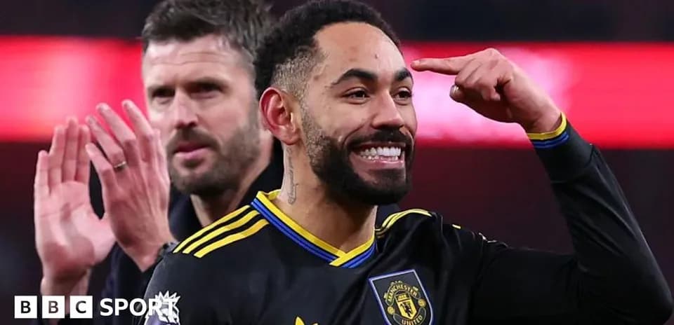 Jugador de Manchester United celebrando un gol