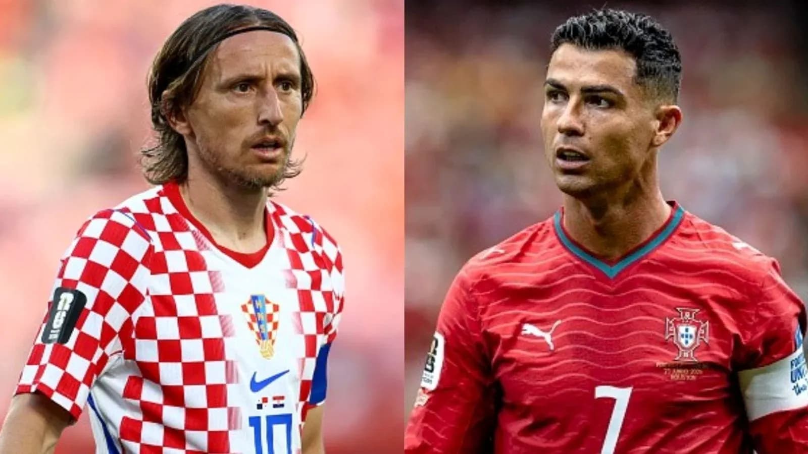 Modric y Ronaldo antes del partido