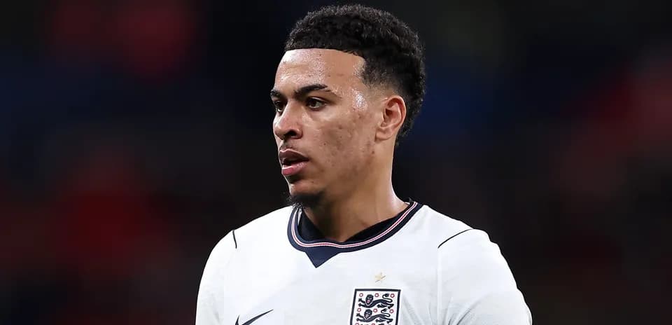 Jugador de Inglaterra en el campo durante partido