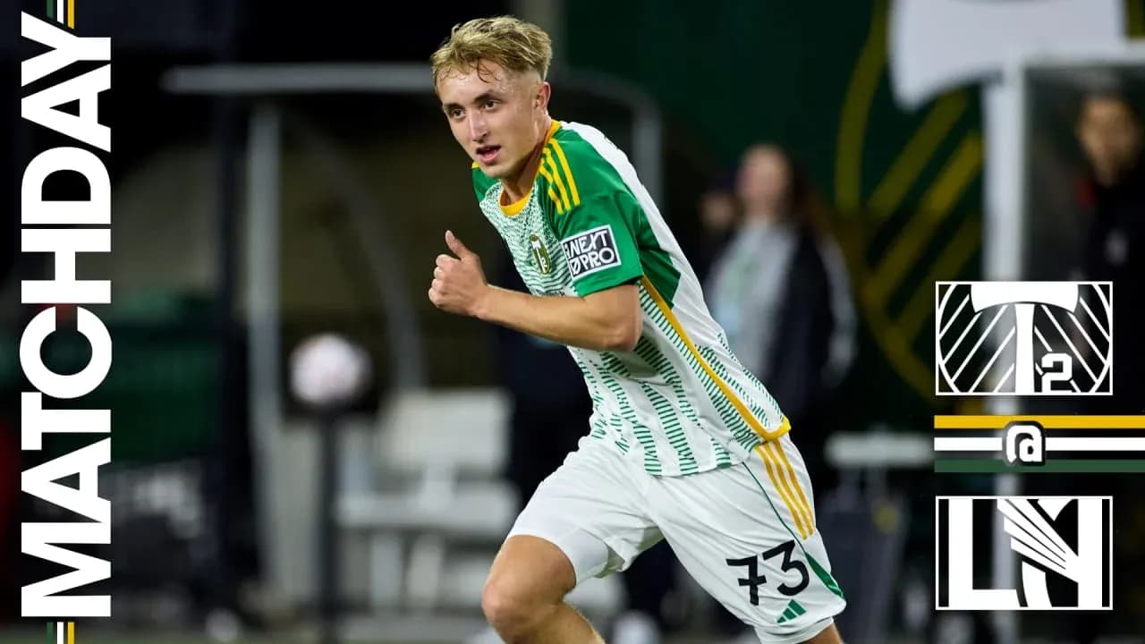 Jugador de Portland Timbers II en acción