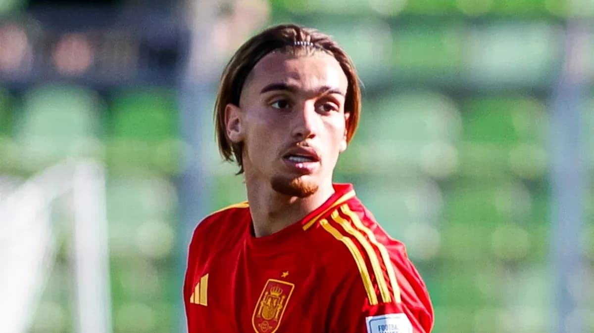 Jugador de España en acción durante entrenamiento
